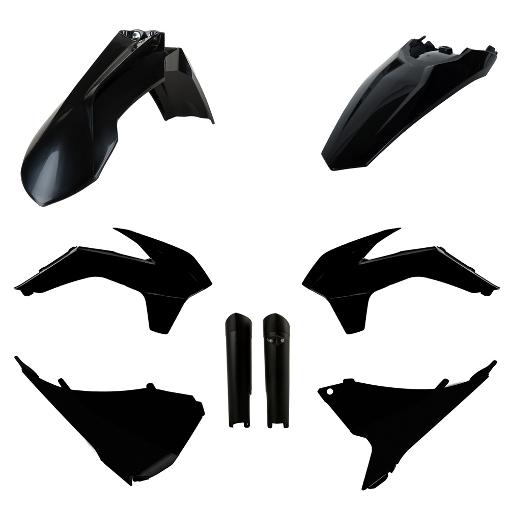 BOX KIT ENDURO INC FORK GUARDS STANDARD KTM EXC/EXC-F 14-15 BLACK